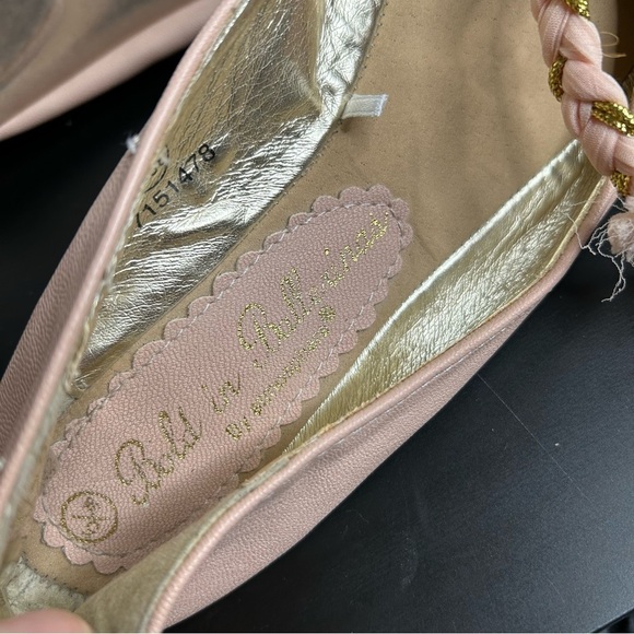 Bold in Ballerina  by atmosphere Pink Ballet Flats with Ankle Ribbon Wrap Size 5 - Picture 4 of 10